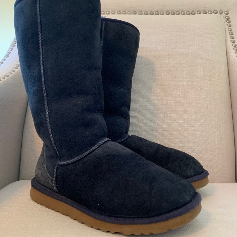 Navy Blue Tall Ugg Boot